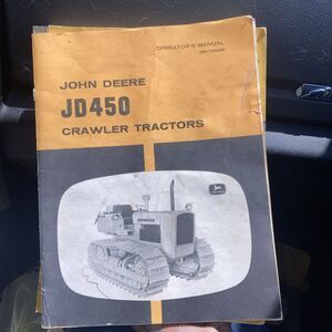 John Deere JD450 Crawler Operators Manual OM-T23808